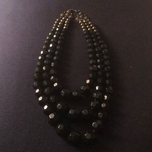 Three strand statement necklace